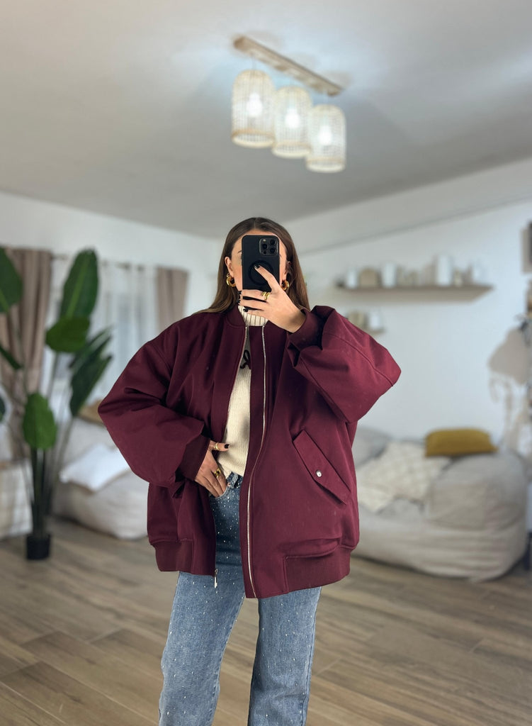 Bomber LUMINA 8868 (Bordeaux) - Frida Shop