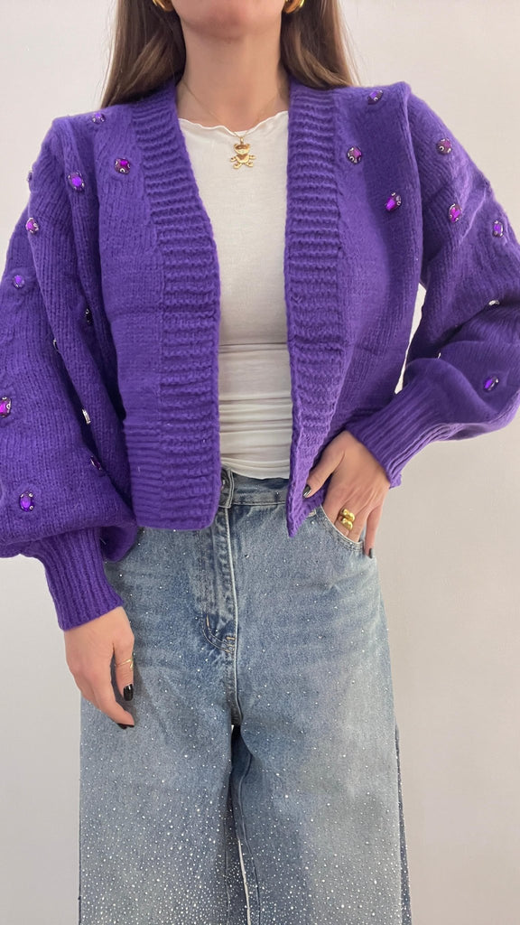 Cardigan Holly 50247 (Viola) - Frida Shop