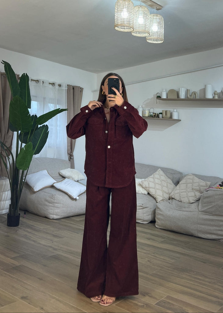 Coordinato Habibi 6089(wine) - Frida Shop