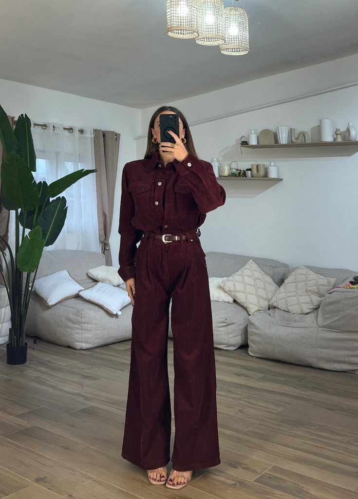 Coordinato Habibi 6089(wine) - Frida Shop