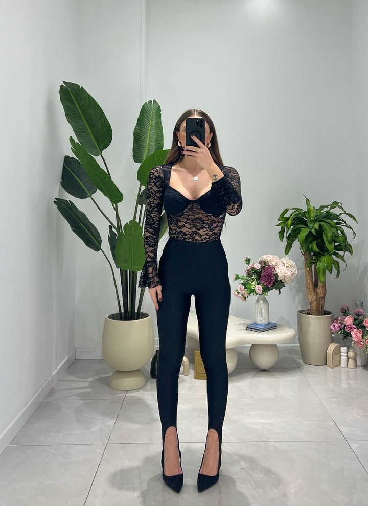 Leggings Amélie 45491 (nero) - Frida Shop