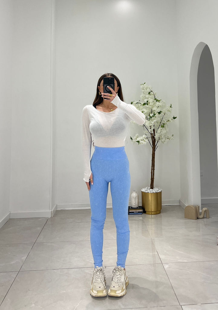 Leggings Hellzel 5441 (Azzurro) - Frida Shop