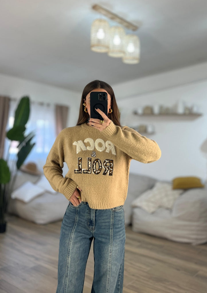 Maglione Rock&Roll 8232 (Camel) - Frida Shop