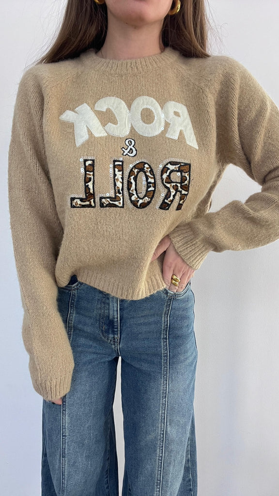 Maglione Rock&Roll 8232 (Camel) - Frida Shop