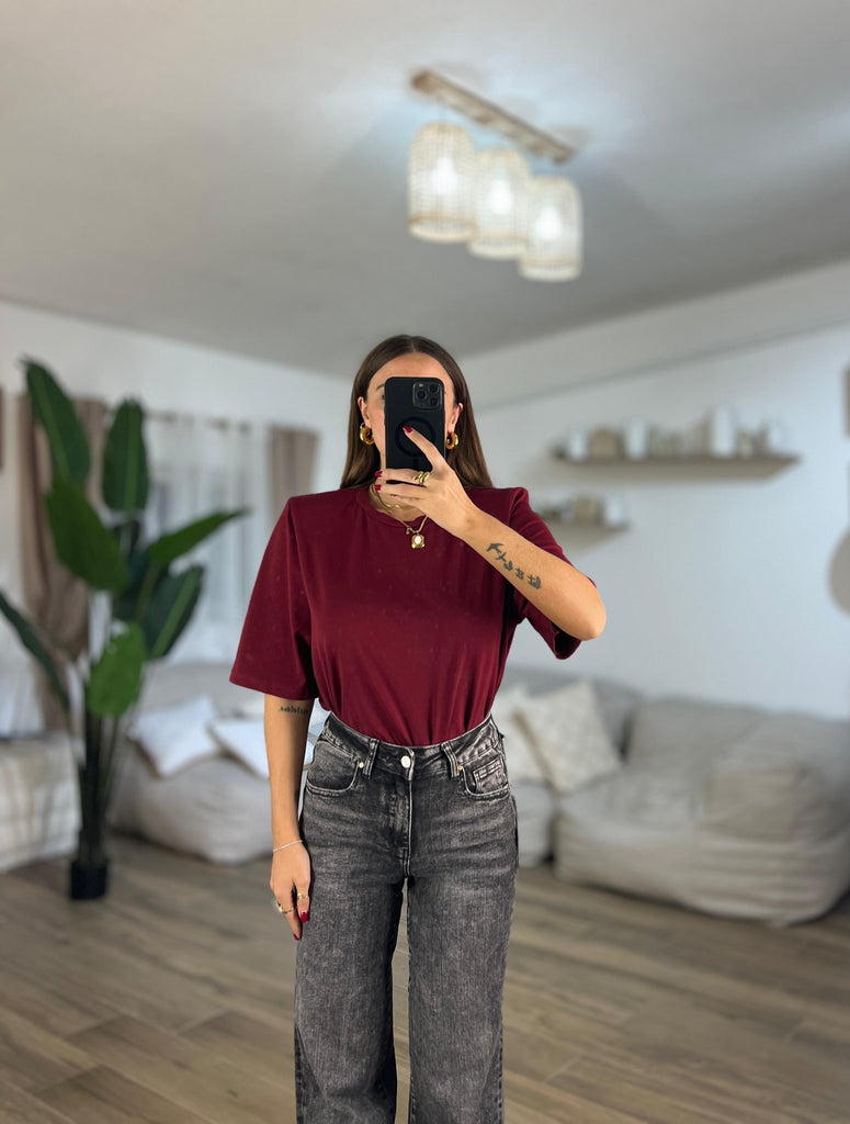 Shirt Jess 93755(bordeaux) - Frida Shop